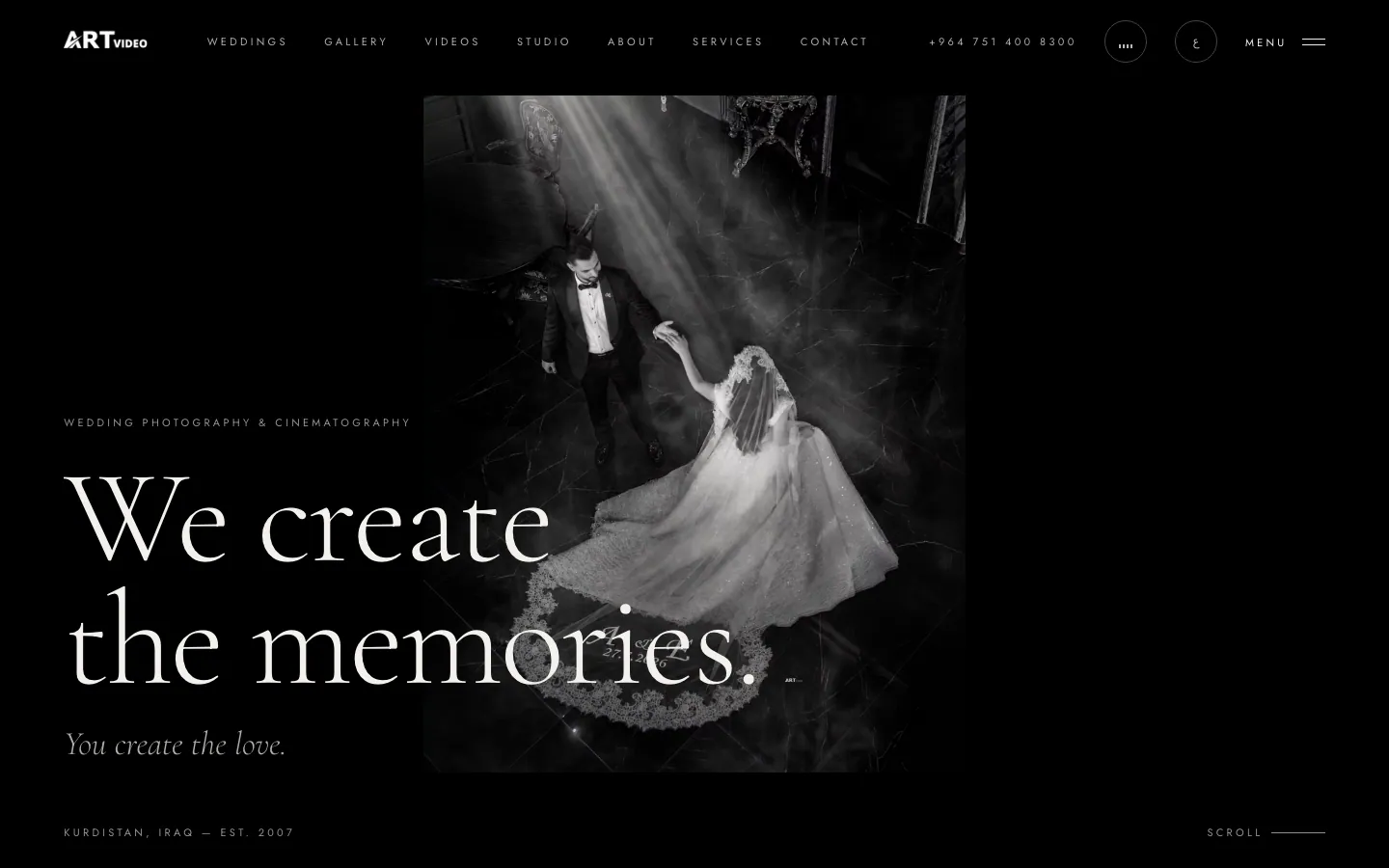 artvideo.me — website designed and built by Hajo